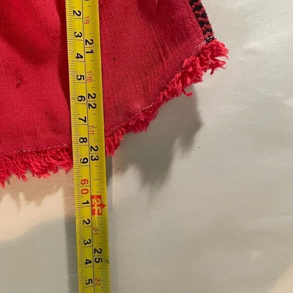 Free People Red Embroidered Blouse - Picture 6 of 11